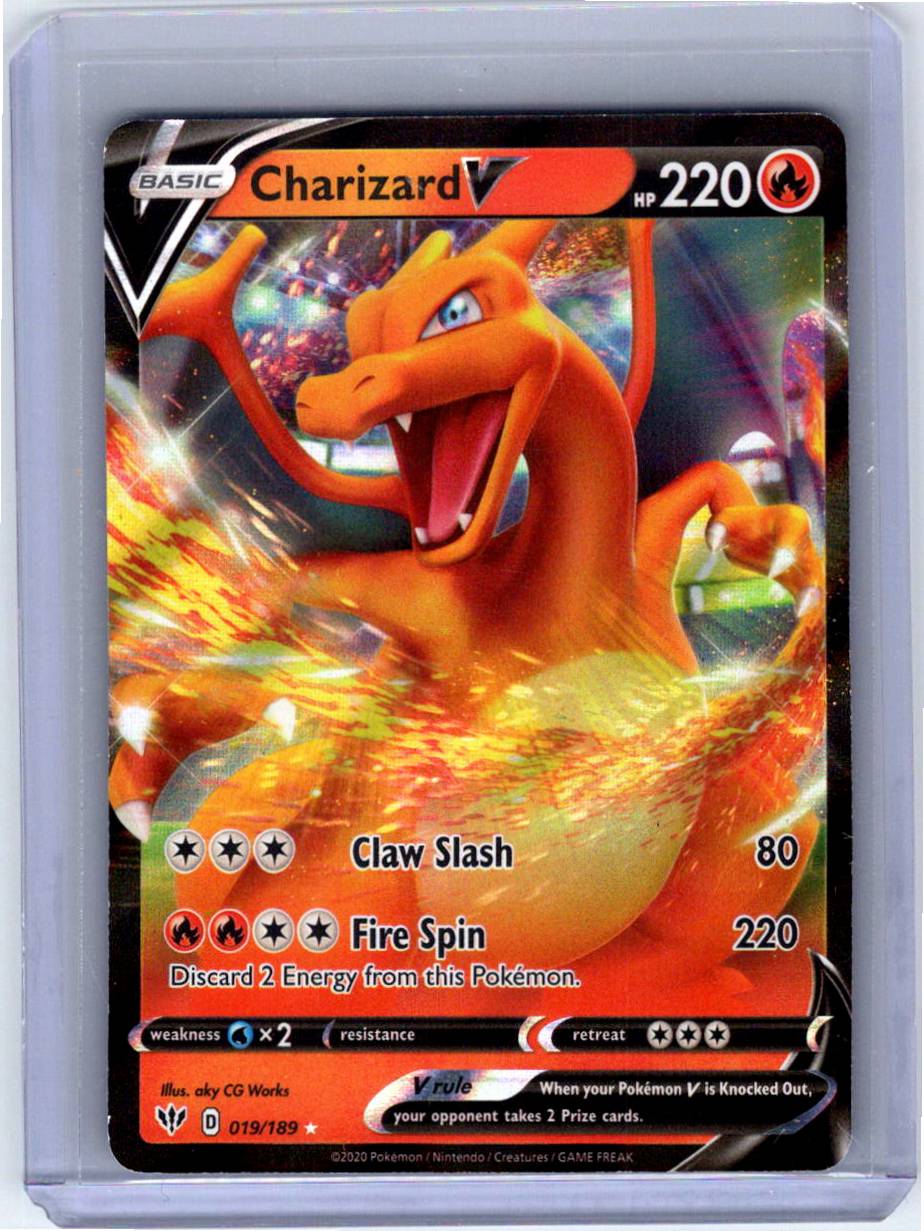 Pokemon Single Charizard V Darkness Ablaze Ultra Rare 019/189