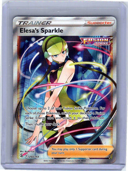Pokemon Single Elesa's Sparkle (Full Art) Fusion Strike Ultra Rare 260/264