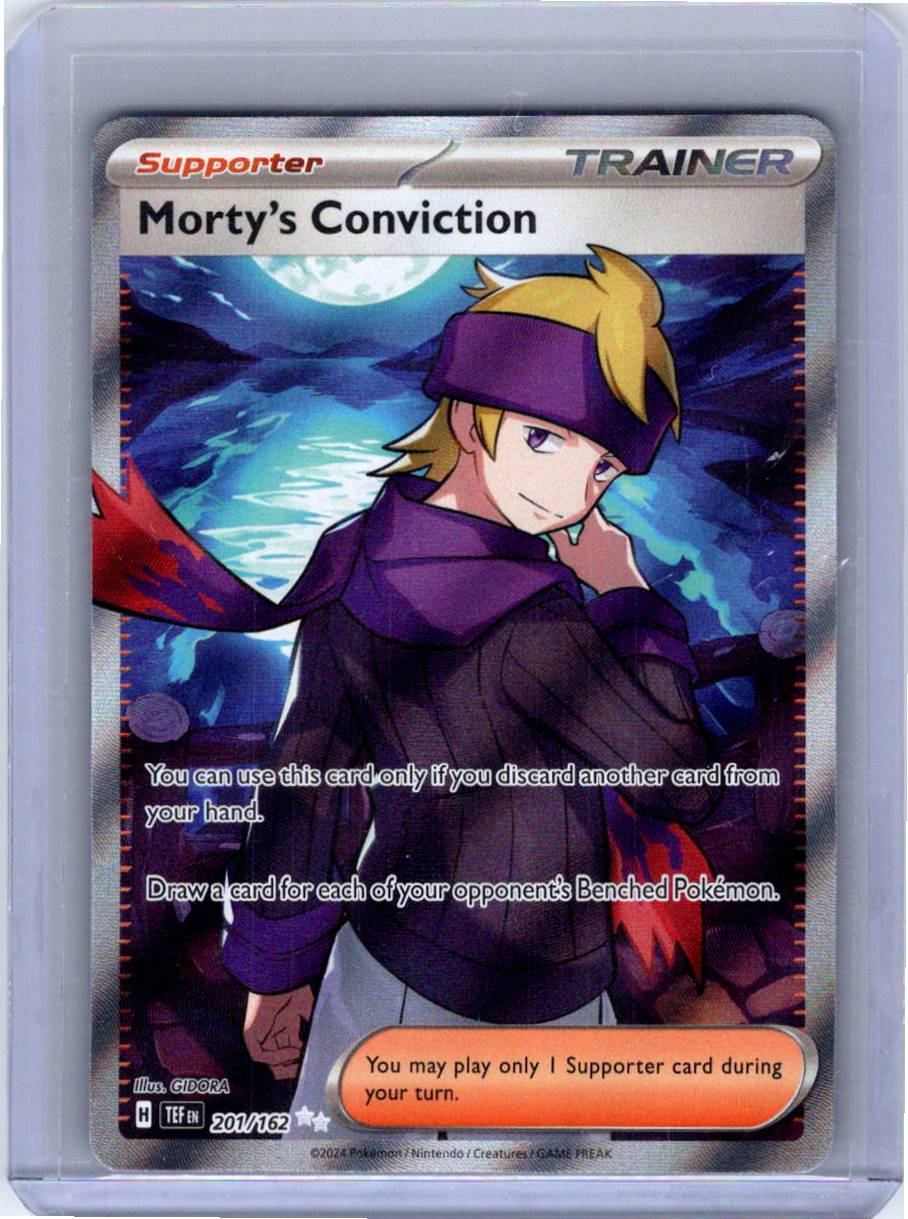 Pokemon Single Morty's Conviction Temporal Forces Ultra Rare 201/162