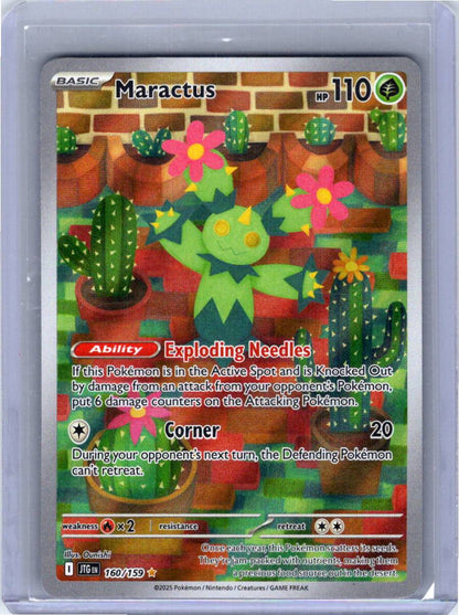 Pokemon Single Maractus Journey Together Illustration Rare 160/159