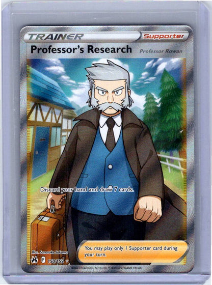 Pokemon Single Professor's Research (Full Art) Crown Zenith Ultra Rare 150/159