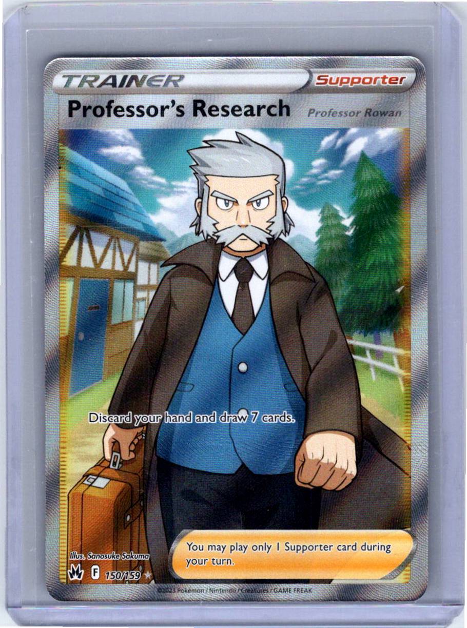 Pokemon Single Professor's Research (Full Art) Crown Zenith Ultra Rare 150/159