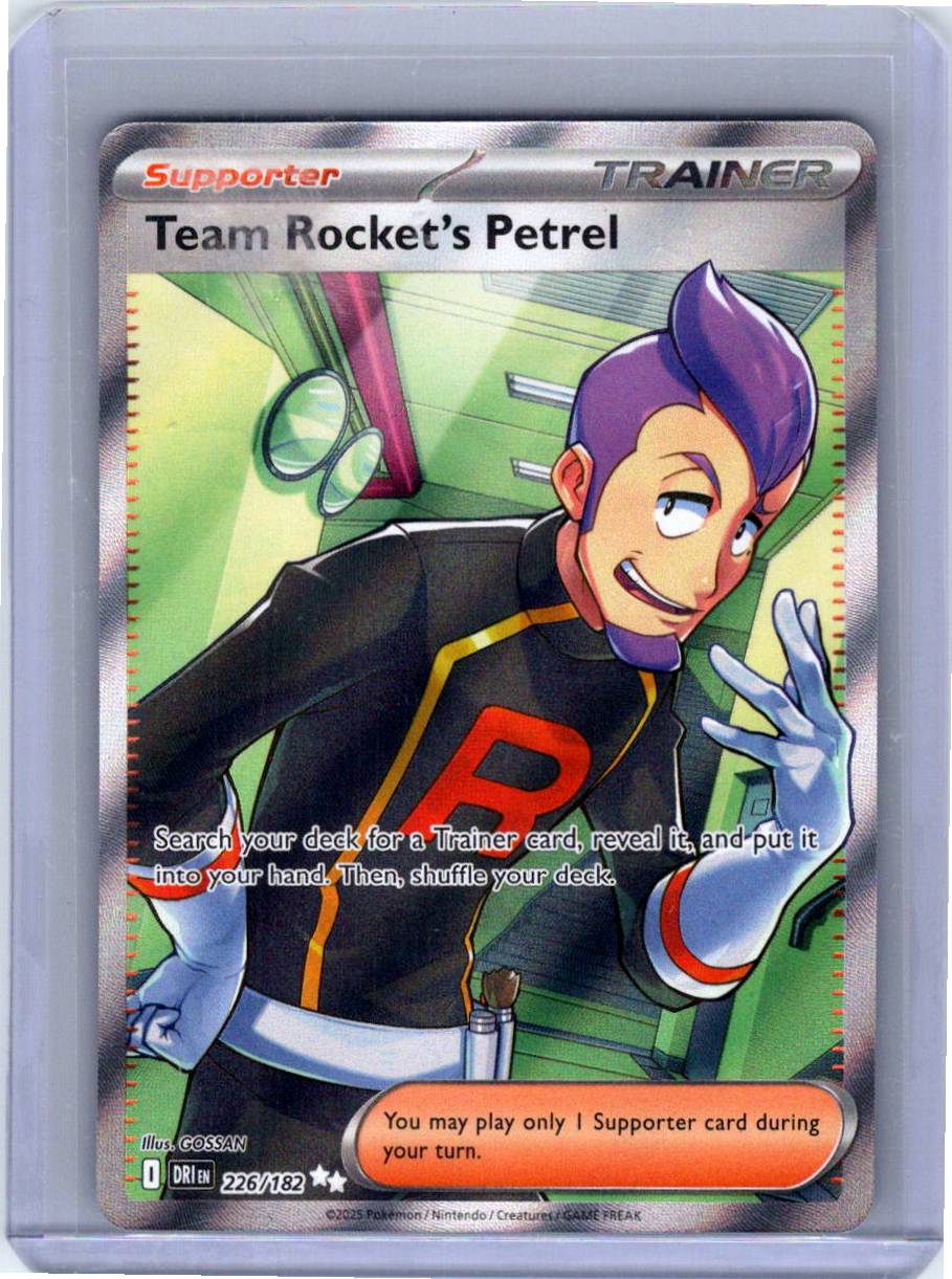 Pokemon Single Team Rocket's Petrel Destined Rivals Ultra Rare 226/182 (2)