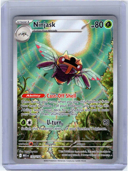 Pokemon Single Ninjask Mega Evolution Illustration Rare 137/132 (1)