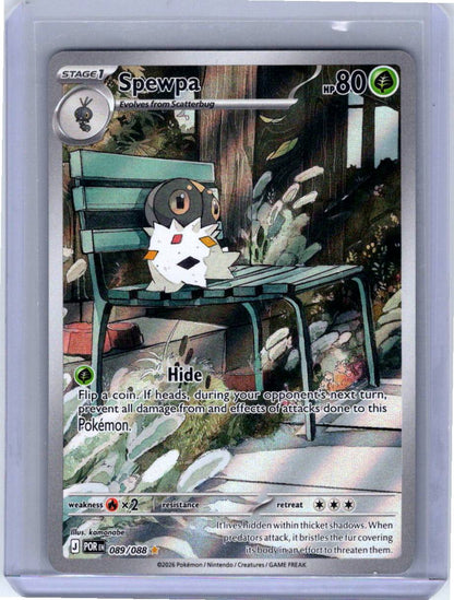 Pokemon Single Spewpa Perfect Order Illustration Rare 089/088