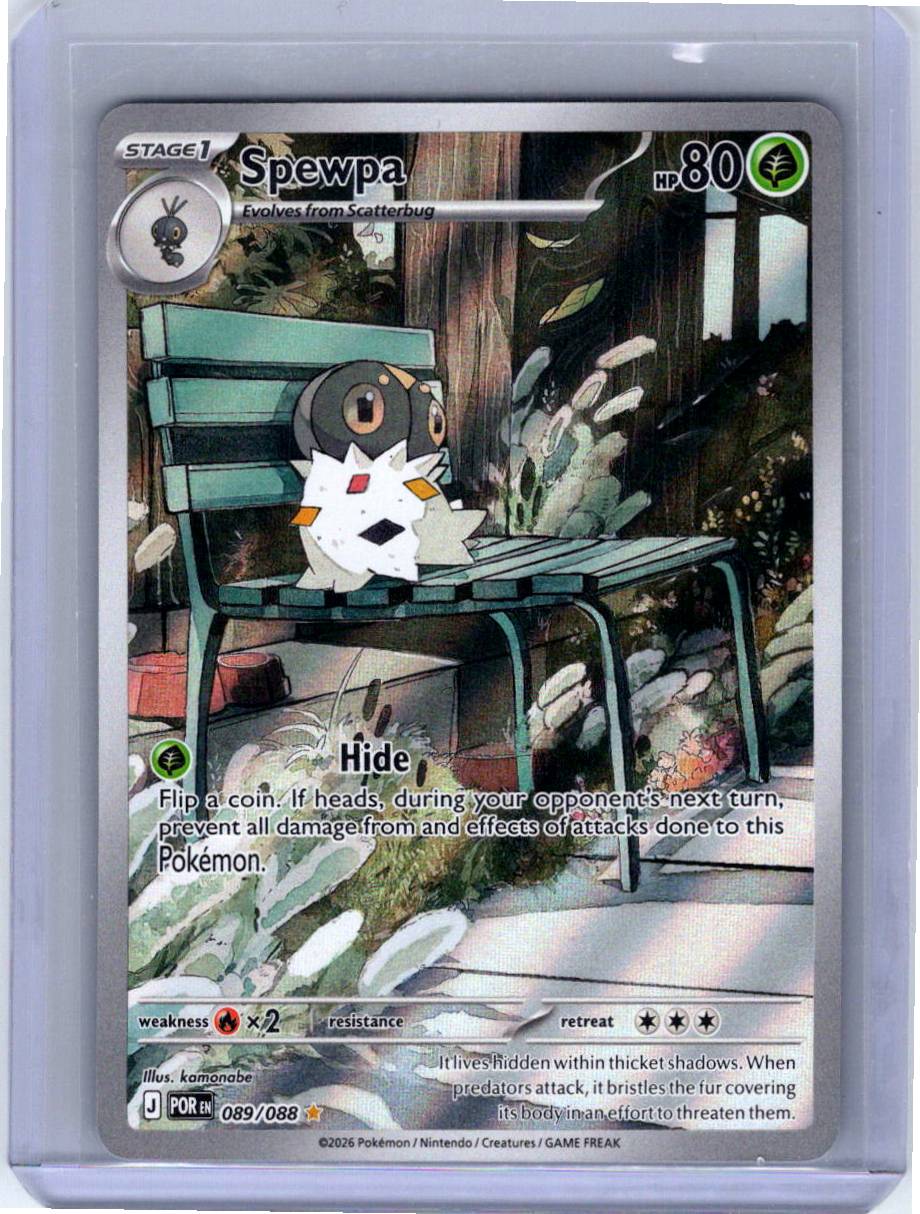 Pokemon Single Spewpa Perfect Order Illustration Rare 089/088