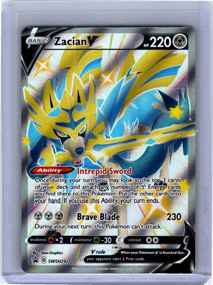 Pokemon Single Zacian V (Shiny) Sword & Shield Promo Promo SWSH292 (2)