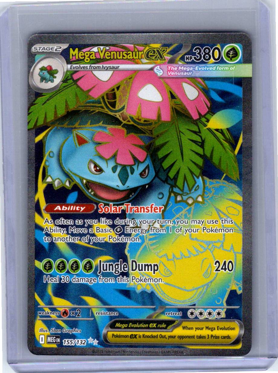 Pokemon Single Mega Venusaur ex Mega Evolution Ultra Rare 155/132