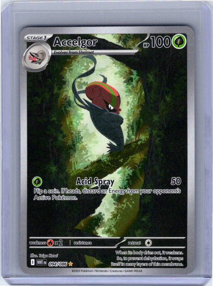 Pokemon Single Accelgor White Flare Illustration Rare 094/086