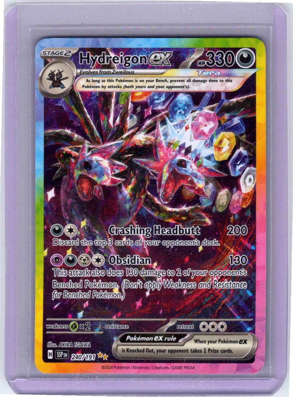 Pokemon Single Hydreigon ex Surging Sparks Special Illustration Rare 240/191