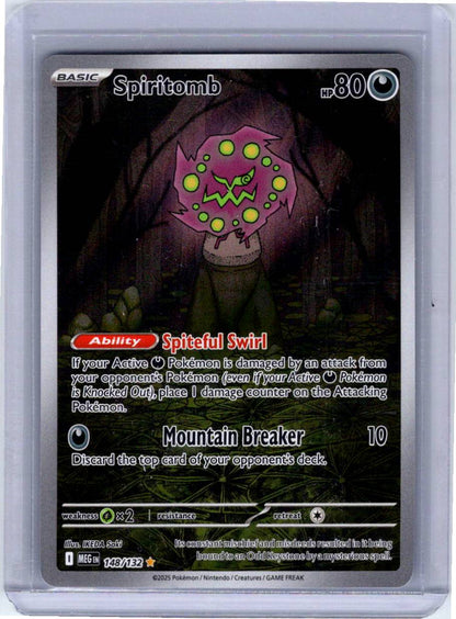 Pokemon Single Spiritomb Mega Evolution Illustration Rare 148/132