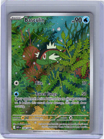 Pokemon Single Basculin White Flare Illustration Rare 108/086