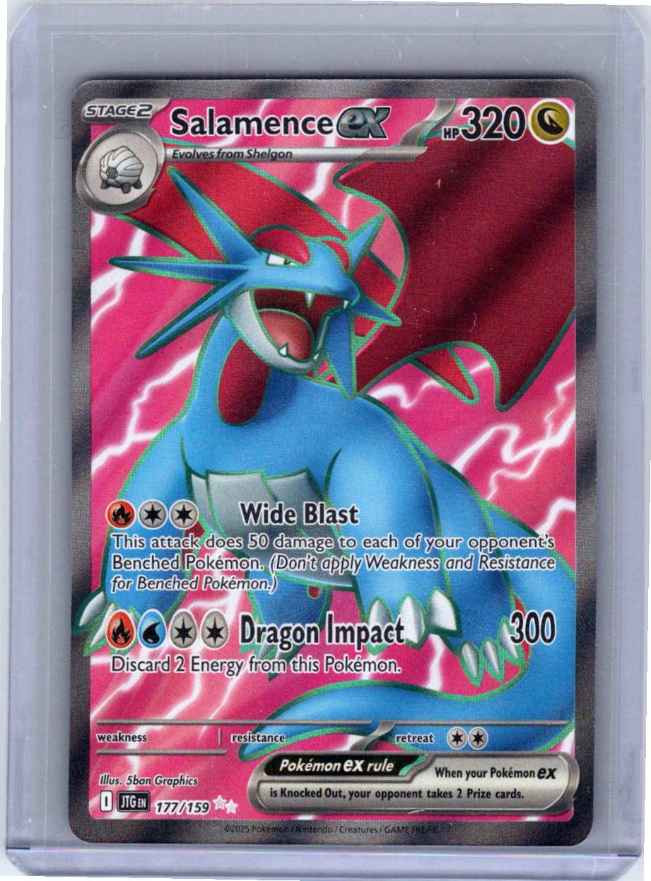 Pokemon Single Salamence ex Journey Together Ultra Rare 177/159