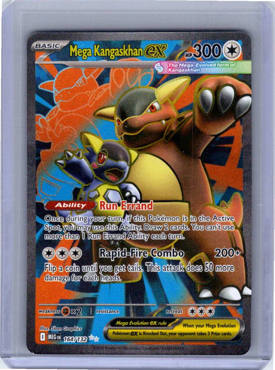 Pokemon Single Mega Kangaskhan ex Mega Evolution Ultra Rare 164/132