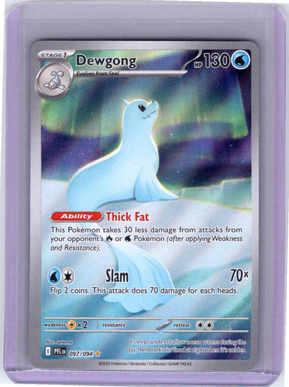 Pokemon Single Dewgong Phantasmal Flames Illustration Rare 097/094