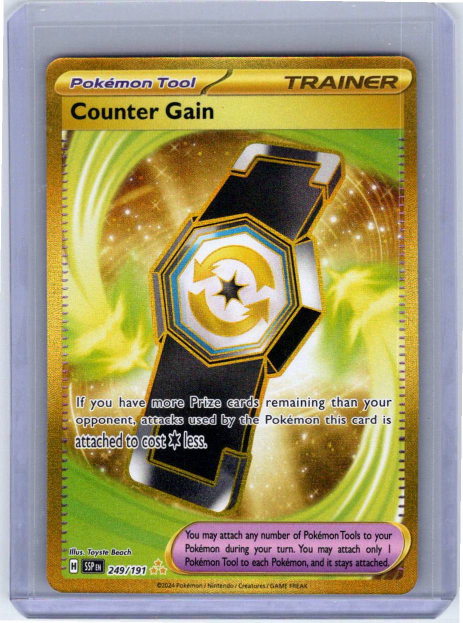 Pokemon Single Counter Gain Surging Sparks Hyper Rare 249/191