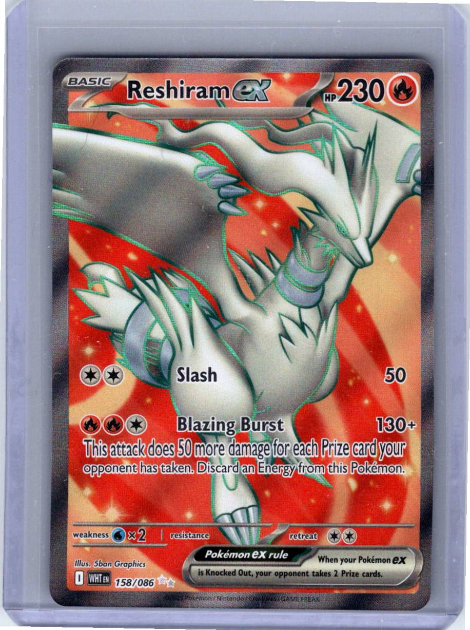 Pokemon Single Reshiram ex White Flare Ultra Rare 158/086