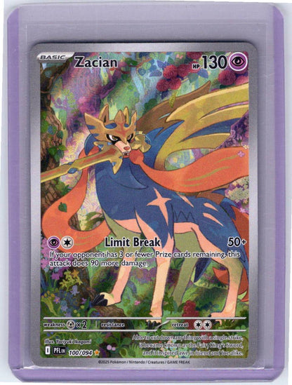 Pokemon Single Zacian Phantasmal Flames Illustration Rare 100/094