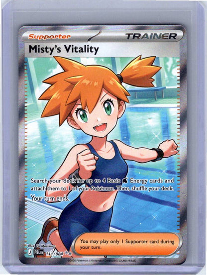 Pokemon Single Misty's Vitality Pitch Black Ultra Rare 111/084 (2)