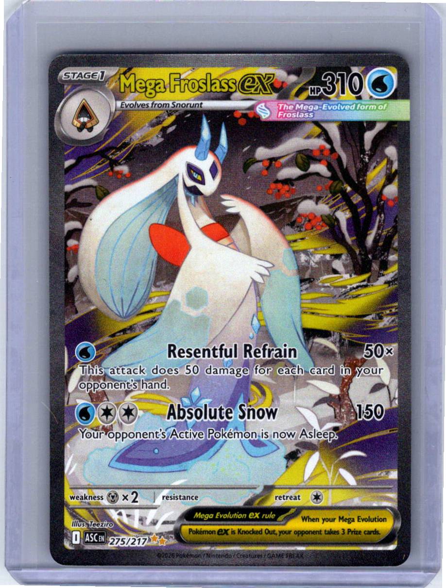 Pokemon Single Mega Froslass ex Ascended Heroes Special Illustration Rare 275/217