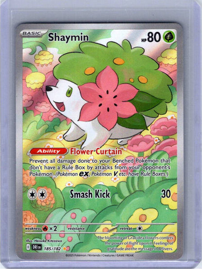 Pokemon Single Shaymin Destined Rivals Illustration Rare 185/182
