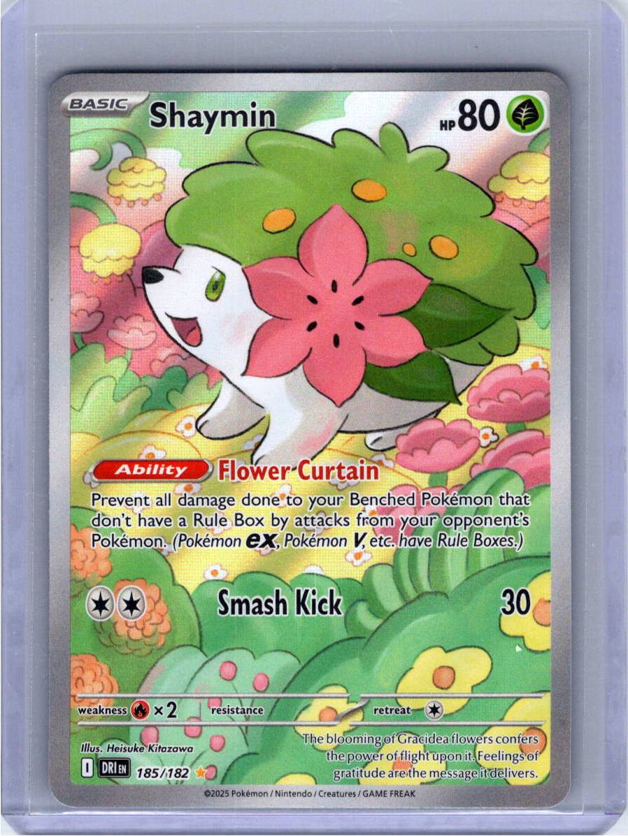 Pokemon Single Shaymin Destined Rivals Illustration Rare 185/182