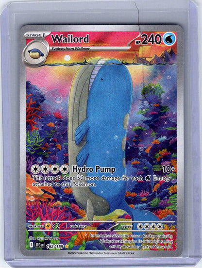 Pokemon Single Wailord Journey Together Illustration Rare 162/159