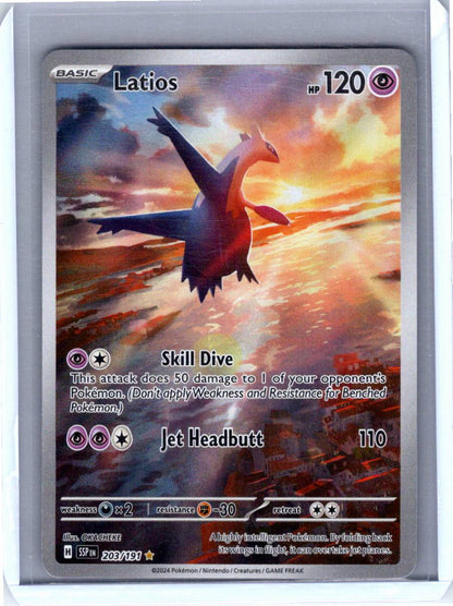 Pokemon Single Latios Surging Sparks Illustration Rare 203/191