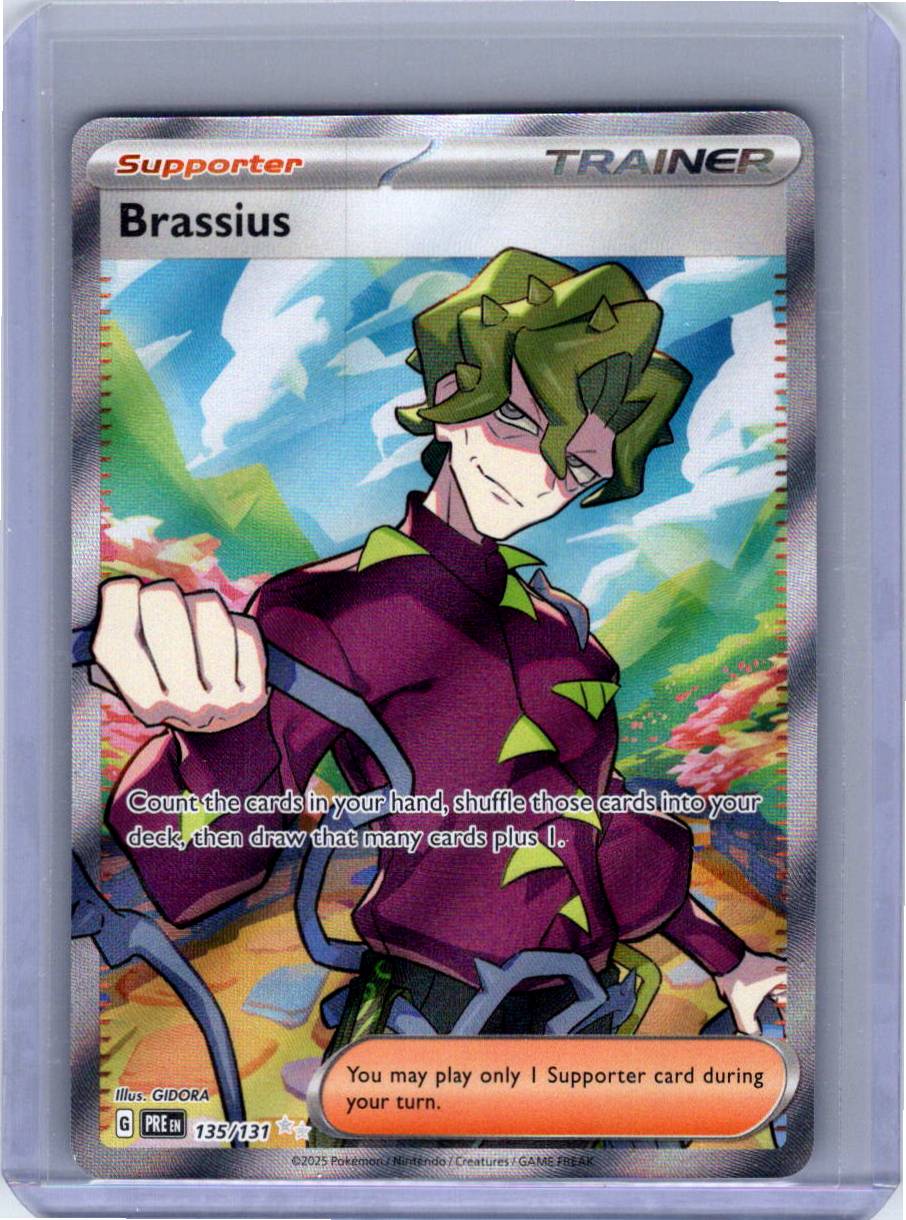 Pokemon Single Brassius Prismatic Evolutions Ultra Rare 135/131