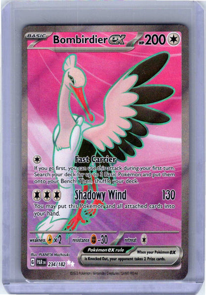Pokemon Single Bombirdier ex Paradox Rift Ultra Rare 234/182