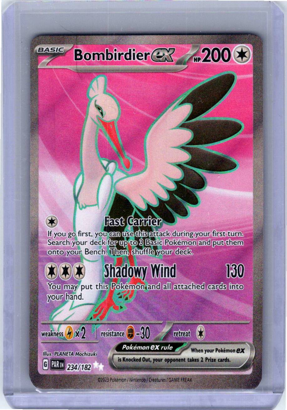 Pokemon Single Bombirdier ex Paradox Rift Ultra Rare 234/182