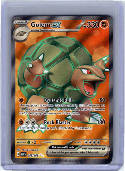 Pokemon Single Golem ex SV: 151 Ultra Rare 189/165