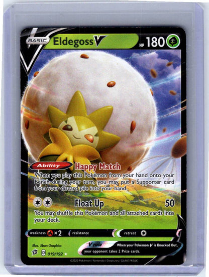 Pokemon Single Eldegoss V Rebel Clash Ultra Rare 019/192