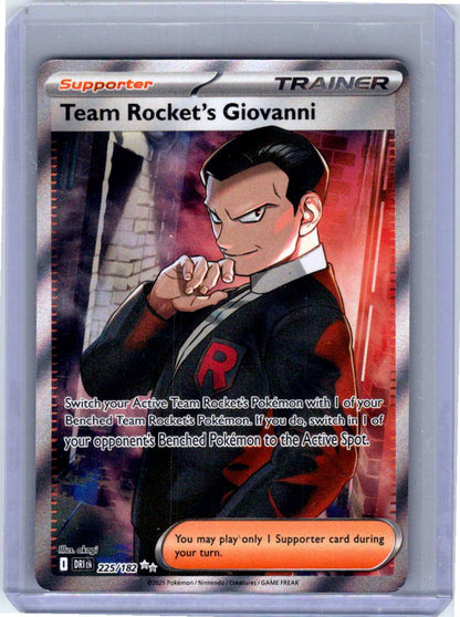 Pokemon Single Team Rocket's Giovanni Destined Rivals Ultra Rare 225/182