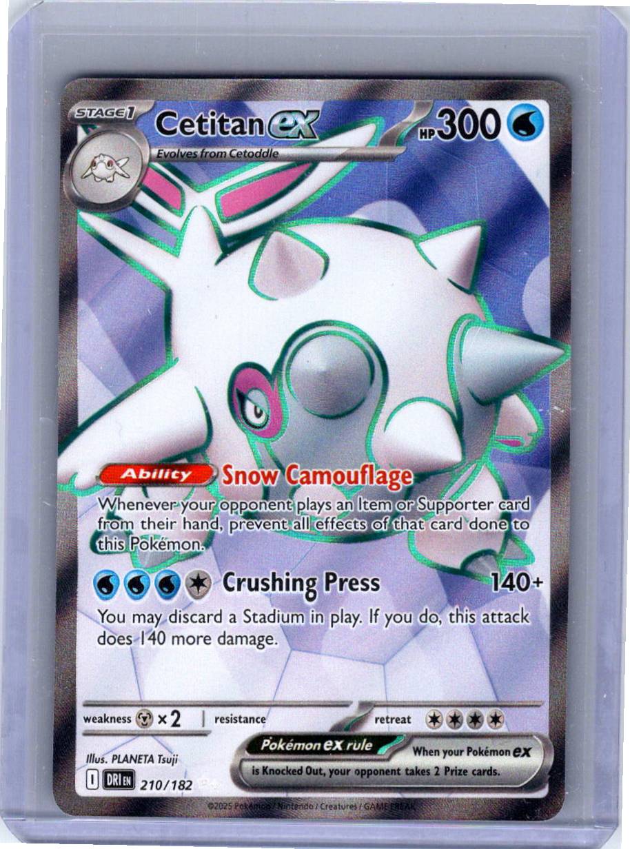 Pokemon Single Cetitan ex Destined Rivals Ultra Rare 210/182 (1)