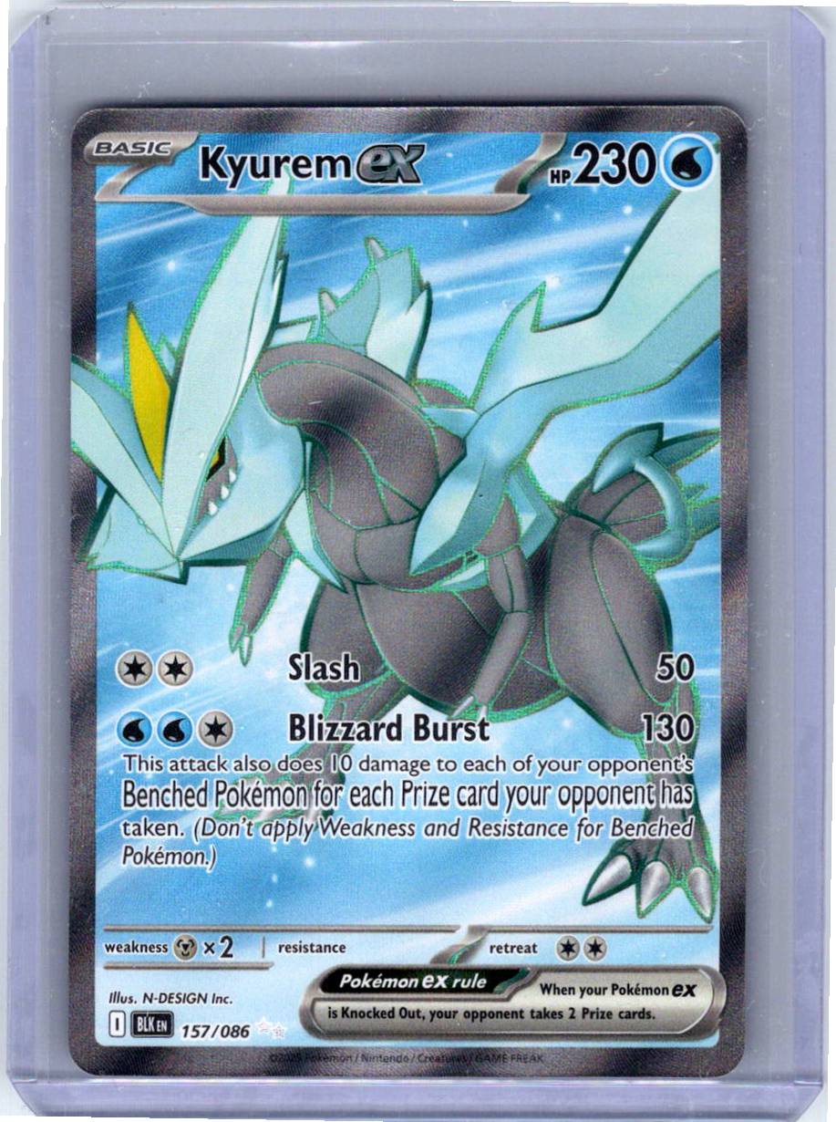 Pokemon Single Kyurem ex Black Bolt Ultra Rare 157/086