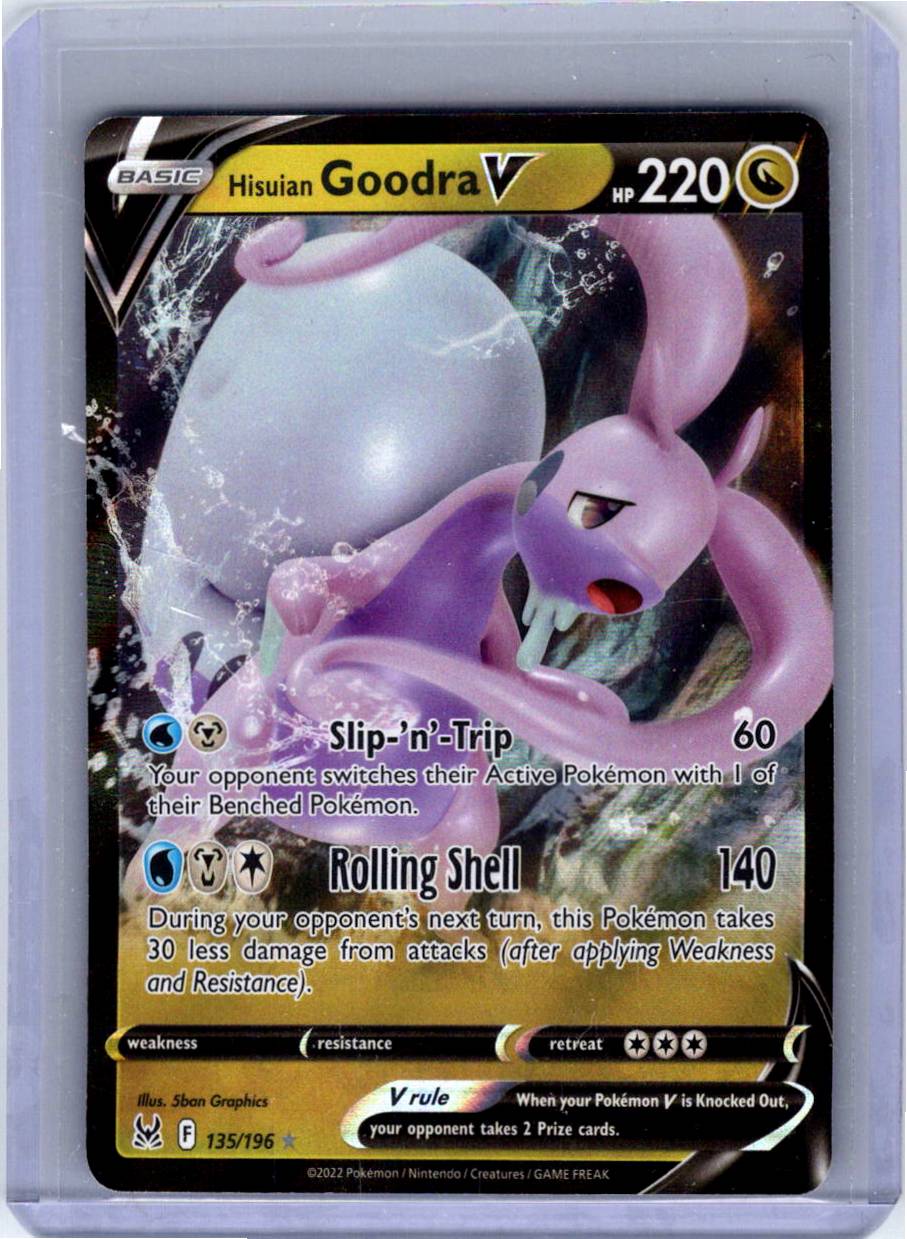 Pokemon Single Hisuian Goodra V Lost Origin Ultra Rare 135/196 (1)
