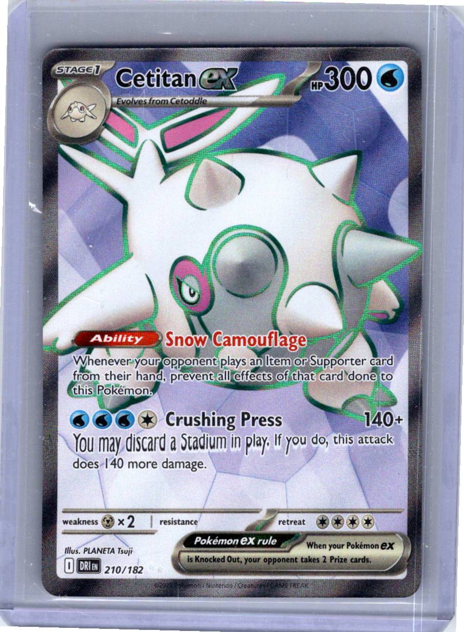 Pokemon Single Cetitan ex Destined Rivals Ultra Rare 210/182 (2)