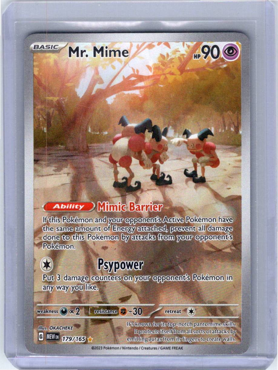 Pokemon Single Mr. Mime SV: 151 Illustration Rare 179/165