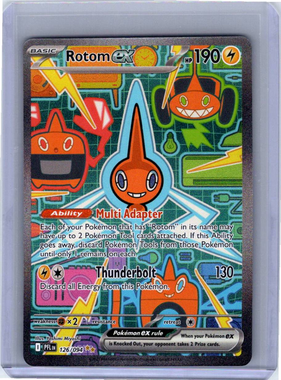Pokemon Single Rotom ex Phantasmal Flames Special Illustration Rare 126/094