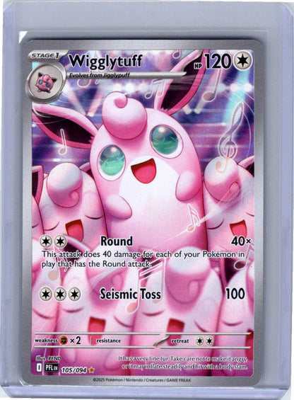 Pokemon Single Wigglytuff Phantasmal Flames Illustration Rare 105/094