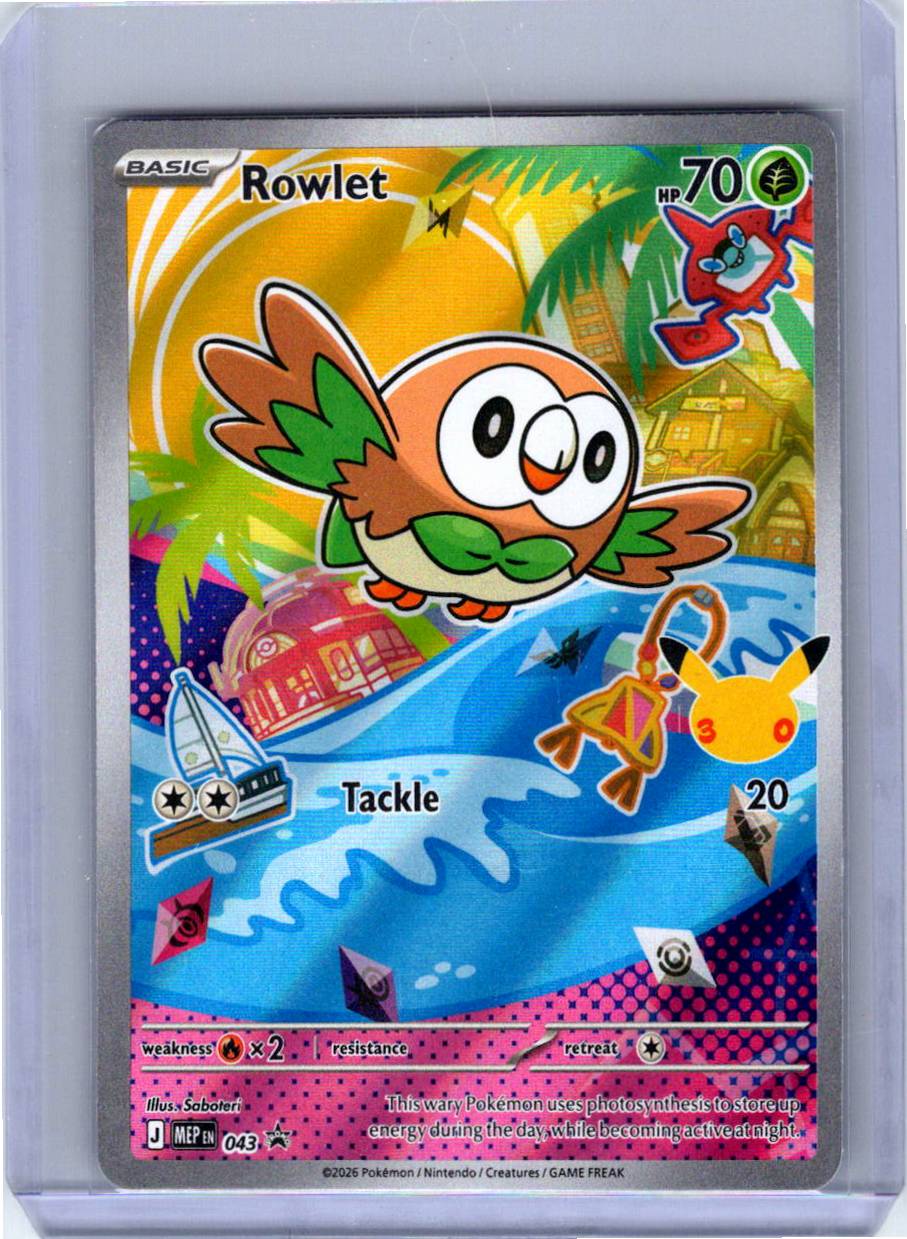 Pokemon Single Rowlet Mega Evolution Promos Promo 043