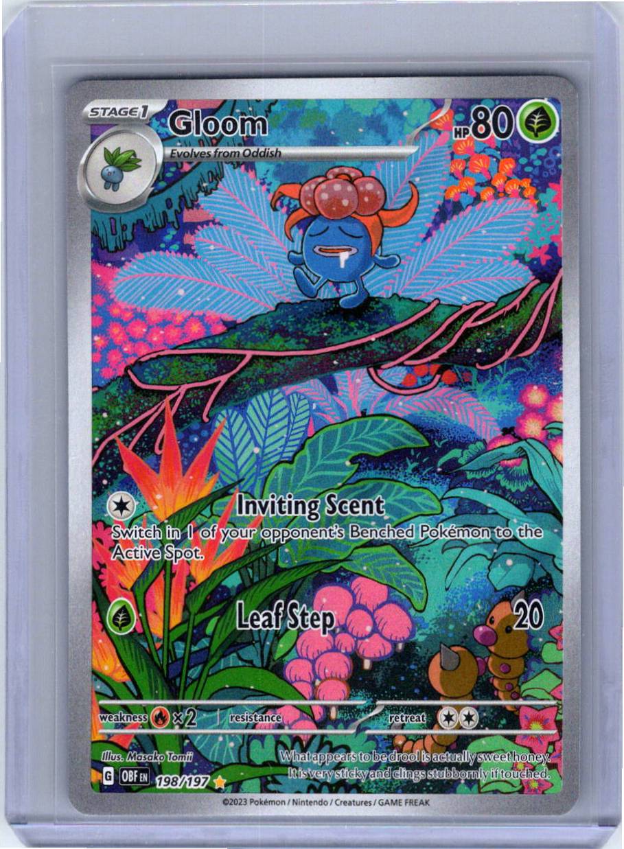 Pokemon Single Gloom Obsidian Flames Illustration Rare 198/197
