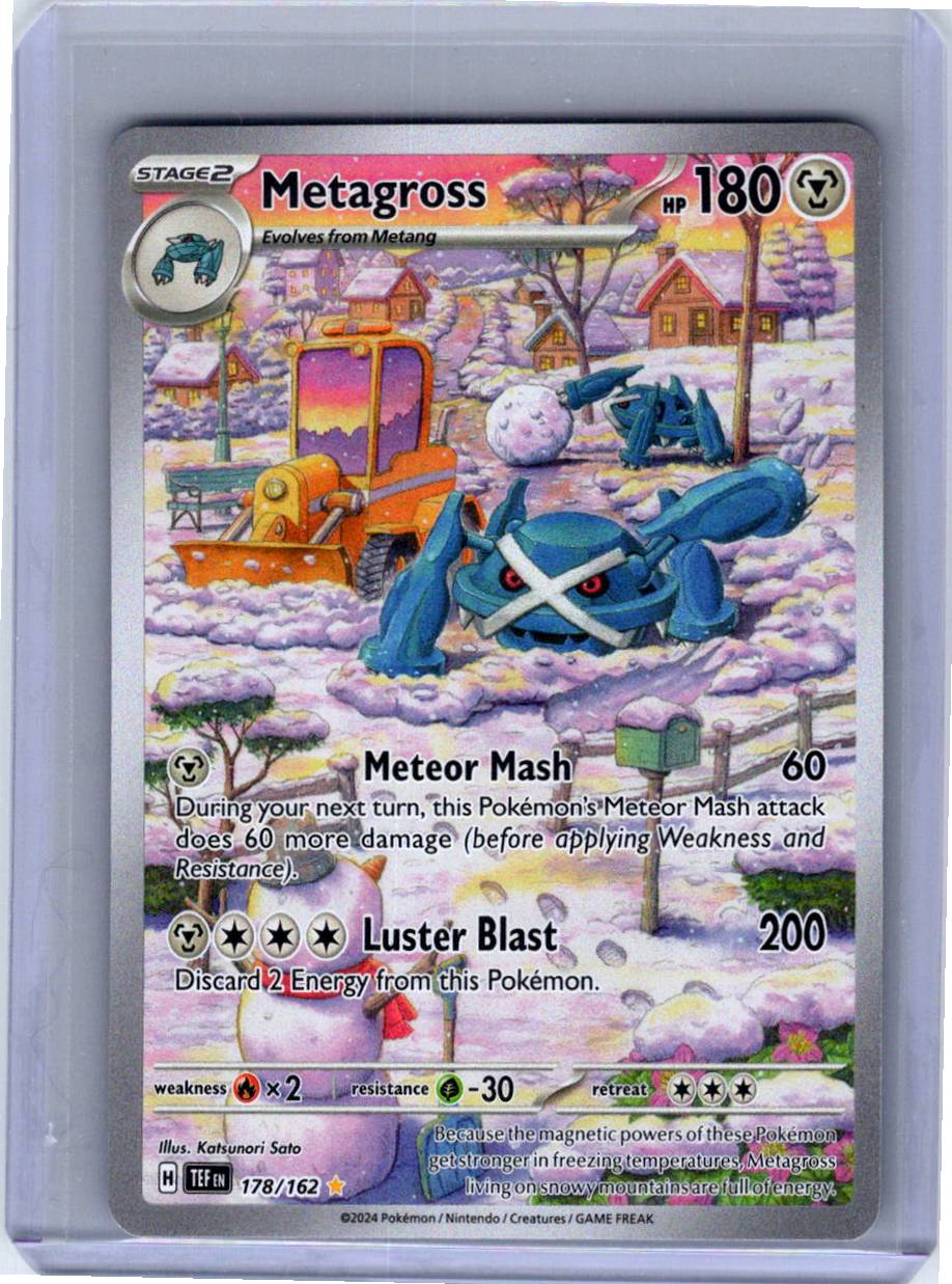 Pokemon Single Metagross Temporal Forces Illustration Rare 178/162
