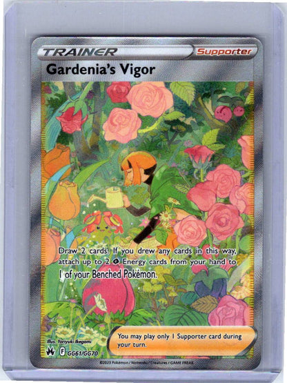 Pokemon Single Gardenia's Vigor Crown Zenith: Galarian Gallery Ultra Rare GG61/GG70