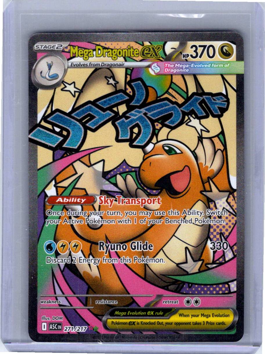 Pokemon Single Mega Dragonite ex Ascended Heroes Mega Attack Rare 271/217