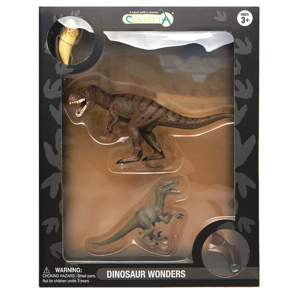 CollectA Gift Set T Rex & Velociraptor 4pc