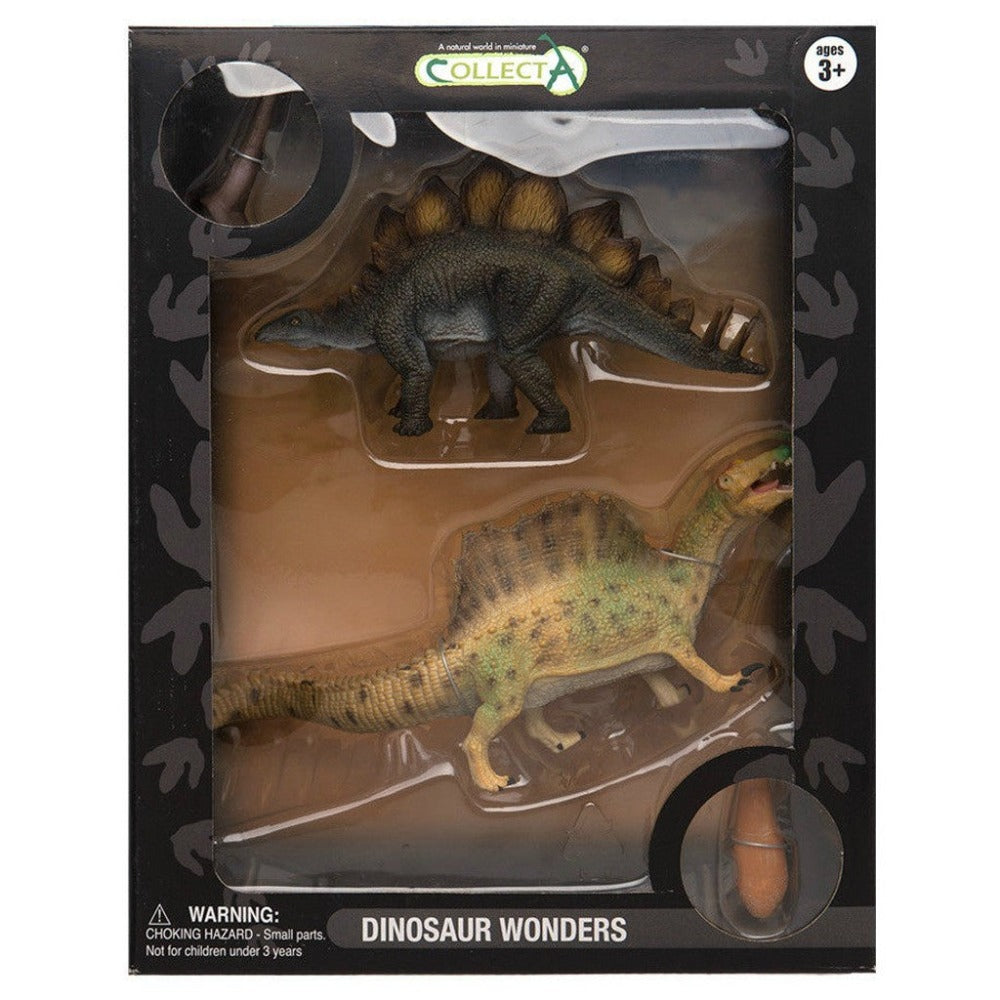 CollectA Gift Set Stegosaurus & Spinosaurus 4pc