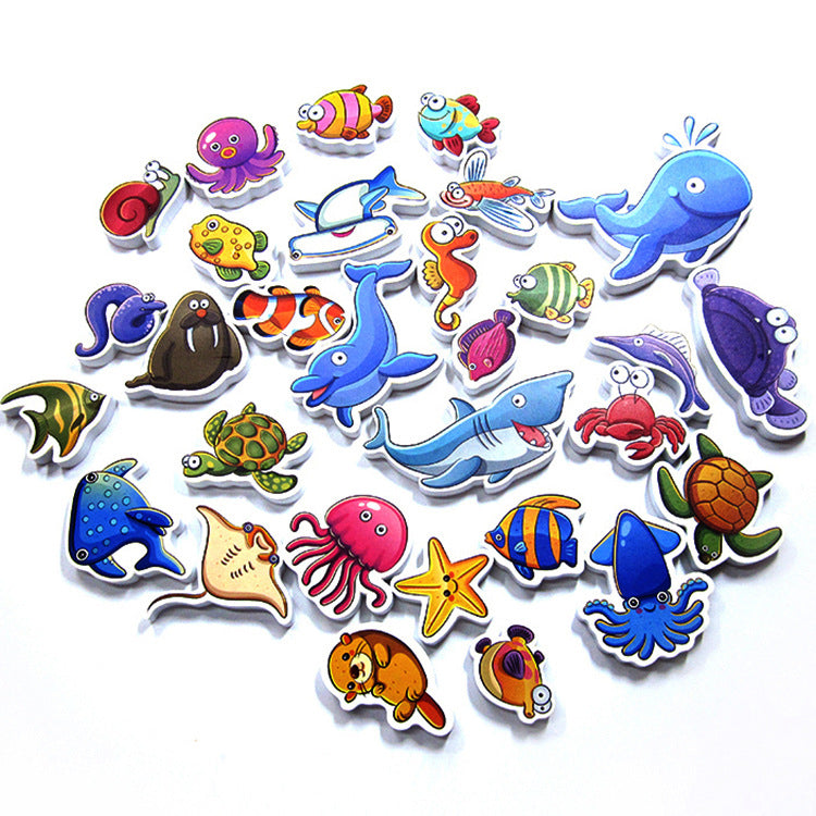 Bathtub Sticker Bath Toy – 30 Pieces Sea Animals
