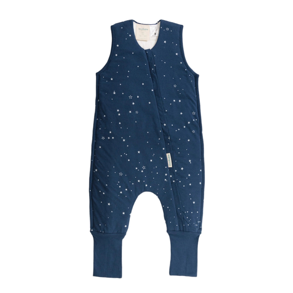 Woolbabe Duvet Merino/Organic Cotton Sleeping Suit - Tekapo Stars Size 1-4 years